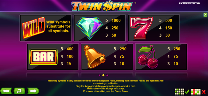 Twin Spin Slot Symbols